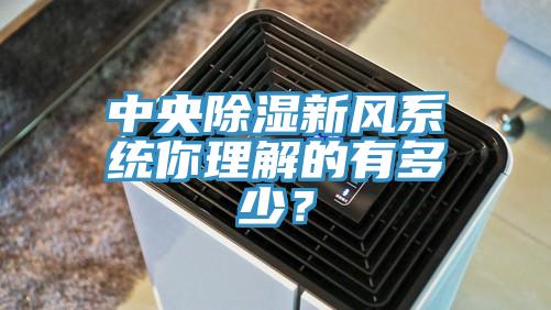 中央除濕新風系統你理解的有多少？