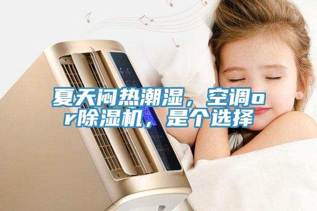 夏天悶熱潮濕，空調or除濕機，是個選擇