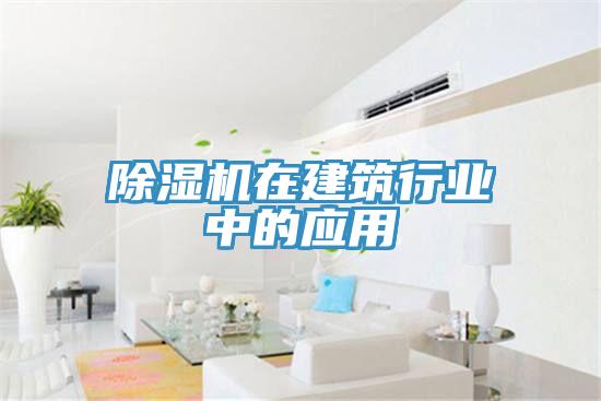 除濕機在建筑行業中的應用