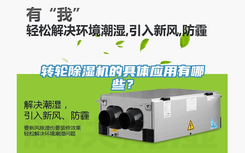 轉輪除濕機的具體應用有哪些？