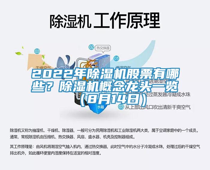 2022年除濕機股票有哪些？除濕機概念龍頭一覽（8月14日）