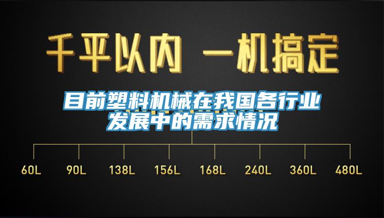 目前塑料機械在我國各行業發展中的需求情況