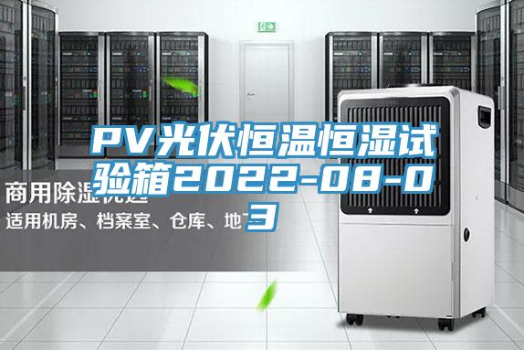 PV光伏恒溫恒濕試驗箱2022-08-03