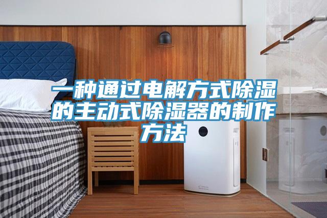 一種通過電解方式除濕的主動式除濕器的制作方法