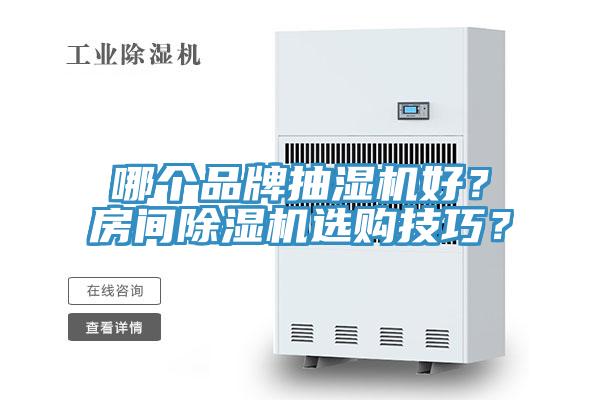 哪個品牌抽濕機好？房間除濕機選購技巧？