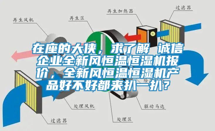 在座的大俠，求了解 誠(chéng)信企業(yè)全新風(fēng)恒溫恒濕機(jī)報(bào)價(jià)，全新風(fēng)恒溫恒濕機(jī)產(chǎn)品好不好都來(lái)扒一扒？