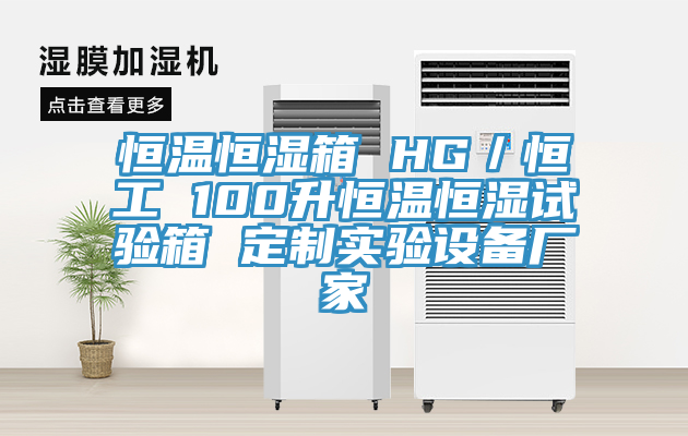 恒溫恒濕箱 HG／恒工 100升恒溫恒濕試驗箱 定制實驗設備廠家