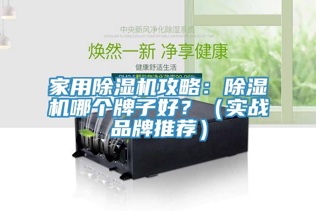 家用除濕機攻略：除濕機哪個牌子好？（實戰品牌推薦）