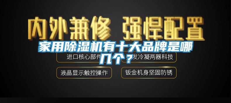 家用除濕機有十大品牌是哪幾個？