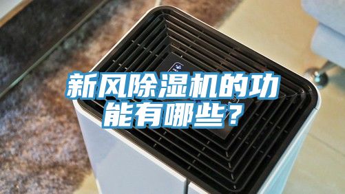 新風除濕機的功能有哪些？