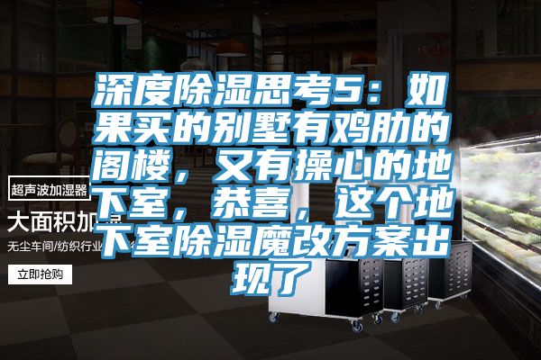 深度除濕思考5：如果買的別墅有雞肋的閣樓，又有操心的地下室，恭喜，這個(gè)地下室除濕魔改方案出現(xiàn)了