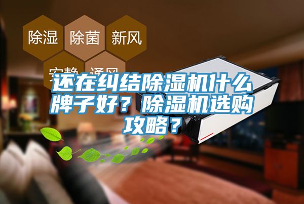 還在糾結除濕機什么牌子好？除濕機選購攻略？